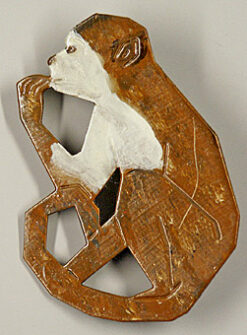 Monkey Brooch