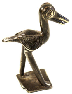 Baoule Gold Weight, Striding Bird