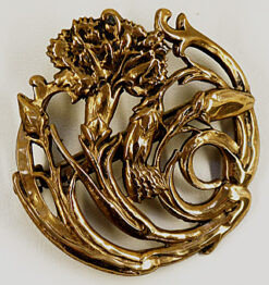 Carnation Brooch, Art Nouveau