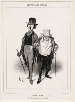 Oncle et Neveu Il faut semer pour recueillir., La Caricature, no 22, 31.05.1840
