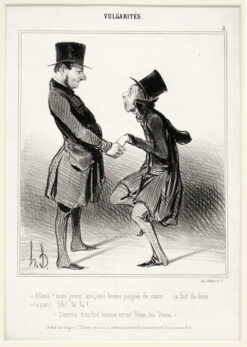 Allons, mon jeune ami, une bonne poignée de main..., La Caricature 3e année, no 6, 07.02.1841