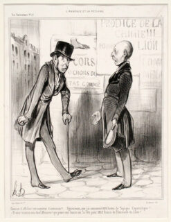 Cuences d’affiches cré coquines d’annonces! , La Caricature no 27, 05.05.1839