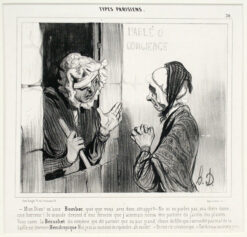 Mon Dieu, m’ame Bombec, qué que vous avez donc attrapé?, La Caricature no. 38, 20.09.1840