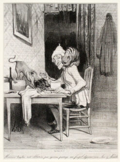 Monsieur Coquelet réste célibataire par égoïsme..., Le Charivari, 28.04.1839