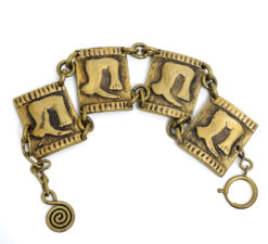 Dubuffet Bracelet, bronze, signed