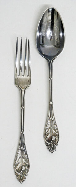 Art Nouveau Christening Silverware