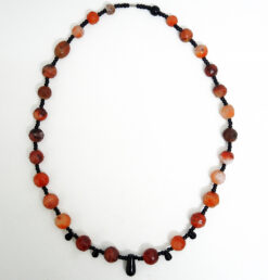 Wonderful Ancient Egyptian faceted Carnelian beads, from a tomb