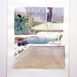 Ein gefrorener Teich, Kembs, 27.1.04/B