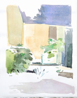 Garten im Schnee, Kembs, 28.1.04/B